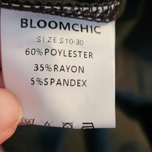 Bloomchic Babydoll Embroidered Shortsleeve V Neck Top - Picture 5 of 7